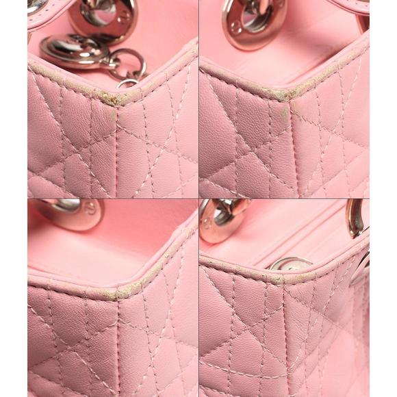 Christian Dior Lady Dior Cannage handbag leather - Picture 6 of 8